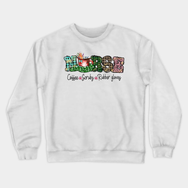 Nurse Christmas Crewneck Sweatshirt by MZeeDesigns